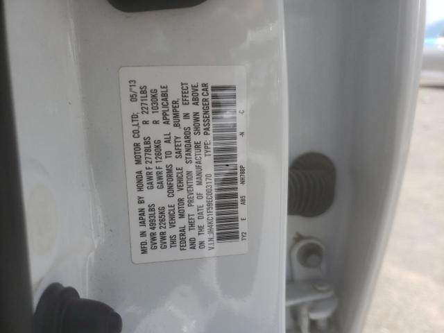 JH4KC1F59EC003170 - 2014 ACURA RLX TECH WHITE photo 13