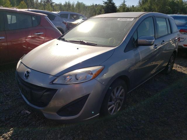 JM1CW2BL9E0169844 - 2014 MAZDA 5 SPORT GRAY photo 2