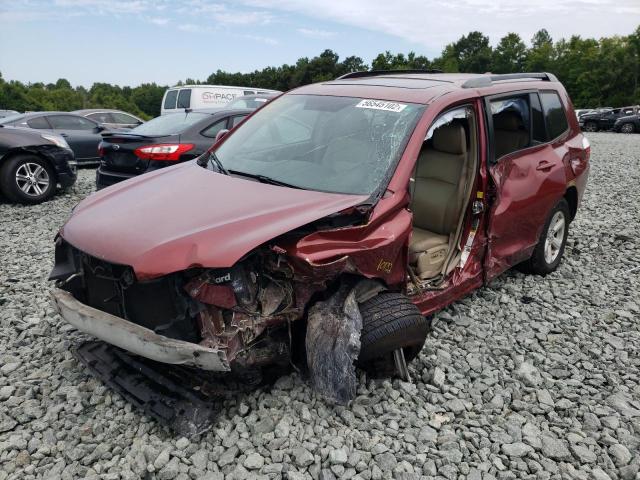 5TDJK3EH4AS040515 - 2010 TOYOTA HIGHLANDER SE BURGUNDY photo 9