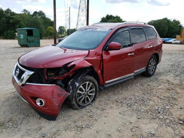 5N1AR2MN1DC649110 - 2013 NISSAN PATHFINDER S RED photo 1