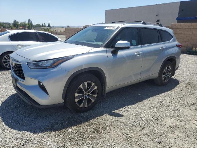 5TDHZRAH3LS008371 - 2020 TOYOTA HIGHLANDER XLE SILVER photo 1