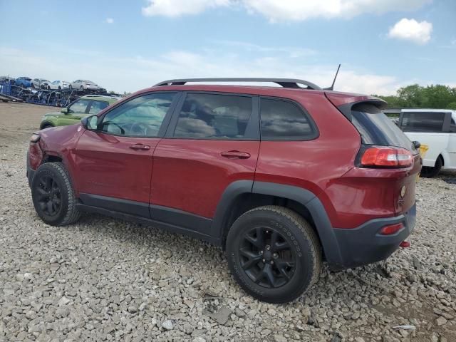 1C4PJMBS2GW246248 - 2016 JEEP CHEROKEE TRAILHAWK RED photo 2