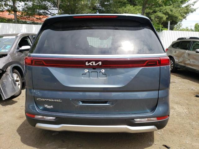 KNDNE5H39N6156027 - 2022 KIA CARNIVAL SX PRESTIGE BLUE photo 6