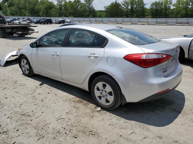 KNAFK4A63E5095305 - 2014 KIA FORTE LX SILVER photo 2