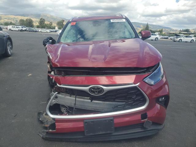 5TDHZRBH8NS256956 - 2022 TOYOTA HIGHLANDER XLE RED photo 5