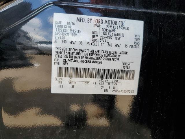 2LMTJ6LR8GBL88028 - 2016 LINCOLN MKX RESERVE BLACK photo 14