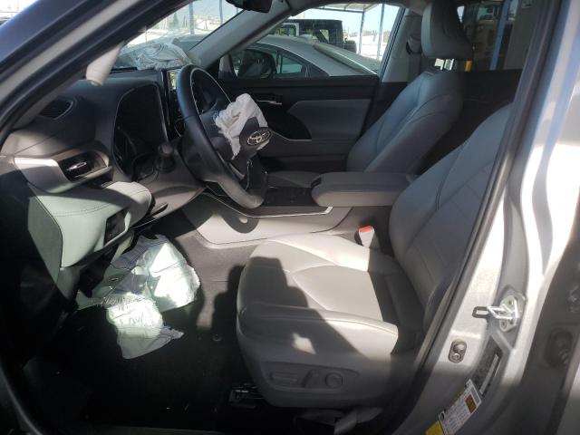 5TDGZRAH7NS550880 - 2022 TOYOTA HIGHLANDER XLE SILVER photo 7