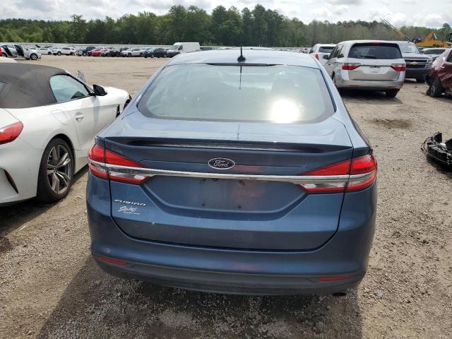 3FA6P0G76JR179029 - 2018 FORD FUSION S BLUE photo 6