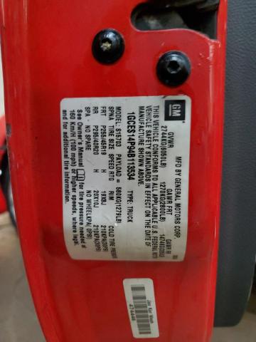 1GCES14P94B113534 - 2004 CHEVROLET SSR 红色 照片 12