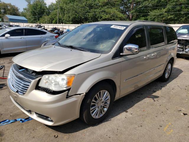 2C4RC1CG0DR570752 - 2013 CHRYSLER TOWN & COU TOURING L GOLD photo 1