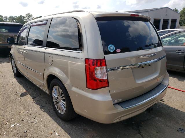 2C4RC1CG0DR570752 - 2013 CHRYSLER TOWN & COU TOURING L GOLD photo 2