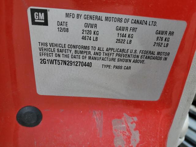 2G1WT58K869125808 - 2006 CHEVROLET IMPALA LT TWO TONE photo 12