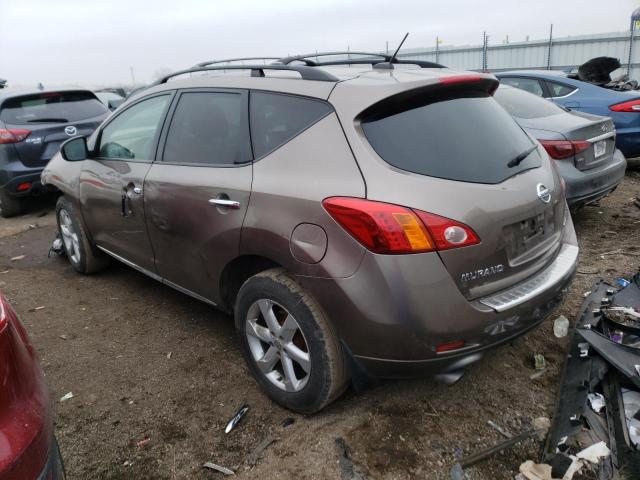 JN8AZ18W79W207279 - 2009 NISSAN MURANO S TAN photo 2