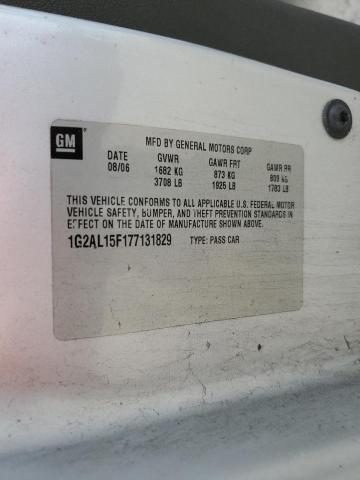1G2AL15F177131829 - 2007 PONTIAC G5 Gümüş fotoğraf 12