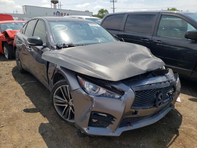 JN1BV7AR7EM703307 - 2014 INFINITI Q50 BASE GRAY photo 1