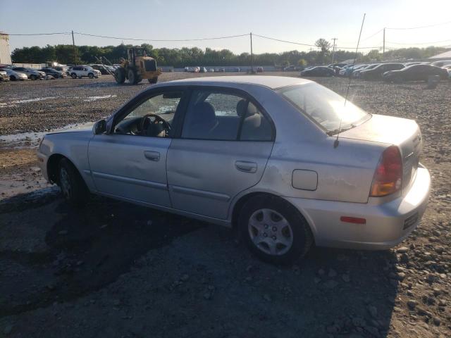 KMHCG45C34U564741 - 2004 HYUNDAI ACCENT GL SILVER photo 2