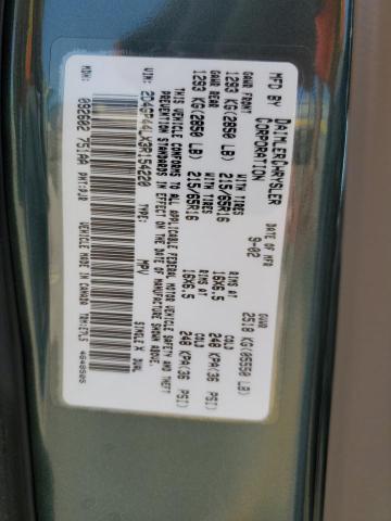 2D4GP44LX3R154220 - 2003 DODGE GRAND CARA SPORT GREEN photo 13