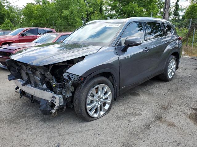 5TDDBRCH7MS532933 - 2021 TOYOTA HIGHLANDER HYBRID LIMITED GRAY photo 1