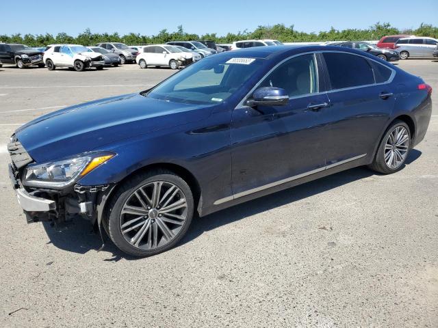 KMHGN4JE3JU285204 - 2018 GENESIS G80 BASE BLUE photo 1