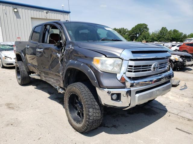 5TFAW5F10EX378768 - 2014 TOYOTA TUNDRA CREWMAX PLATINUM GRAY photo 4