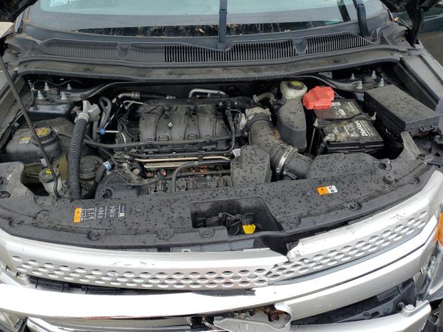 1FM5K8D86EGB06199 - 2014 FORD EXPLORER XLT შავი ფოტო 12