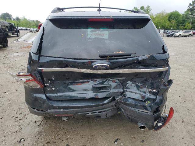 1FM5K8D86EGB06199 - 2014 FORD EXPLORER XLT შავი ფოტო 6