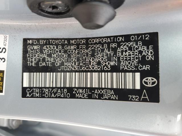 JTDZN3EU6C3082163 - 2012 TOYOTA PRIUS V BLUE photo 12