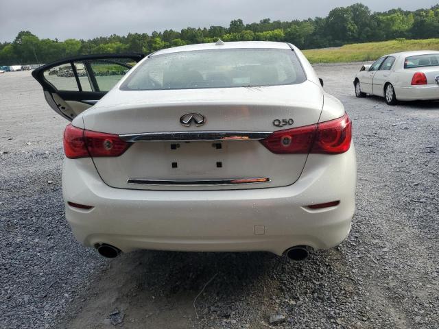 JN1BV7AP0EM683061 - 2014 INFINITI Q50 BASE WHITE photo 6