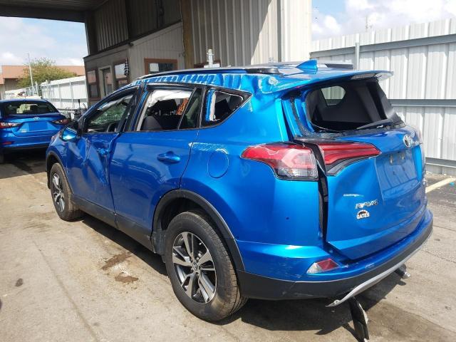 2T3RFREV0JW705215 - 2018 TOYOTA RAV4 ADVENTURE BLUE photo 3