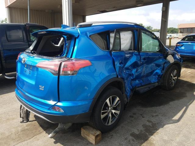 2T3RFREV0JW705215 - 2018 TOYOTA RAV4 ADVENTURE BLUE photo 4