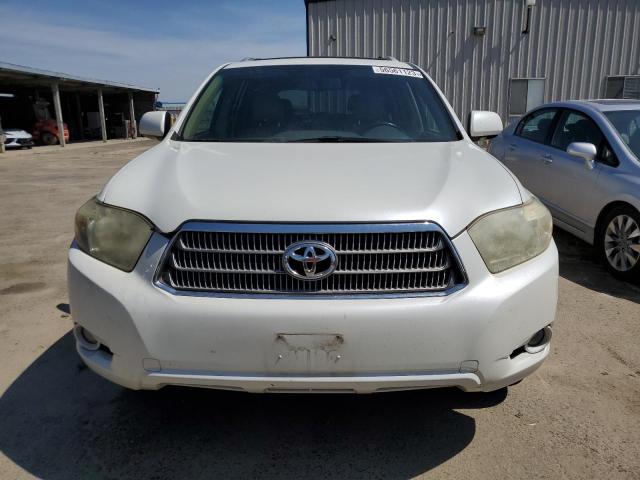 JTEEW44A282018882 - 2008 TOYOTA HIGHLANDER HYBRID LIMITED WHITE photo 5