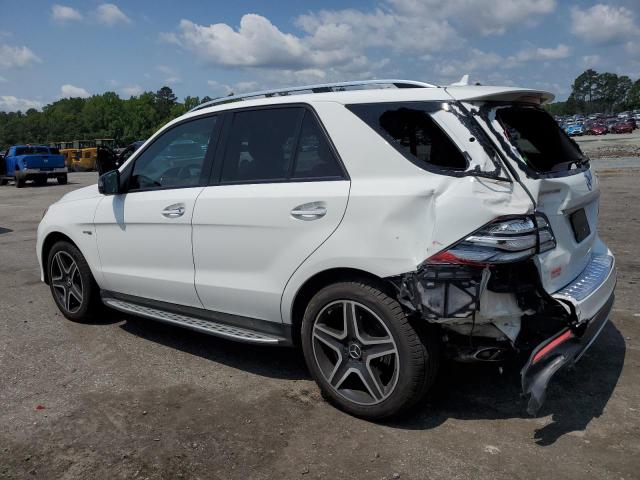 4JGDA6EB3HA954738 - 2017 MERCEDES-BENZ GLE 43 AMG WHITE photo 2