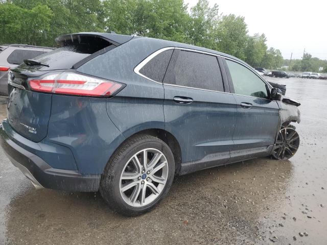 2FMPK4K99KBB44610 - 2019 FORD EDGE TITANIUM BLUE photo 3