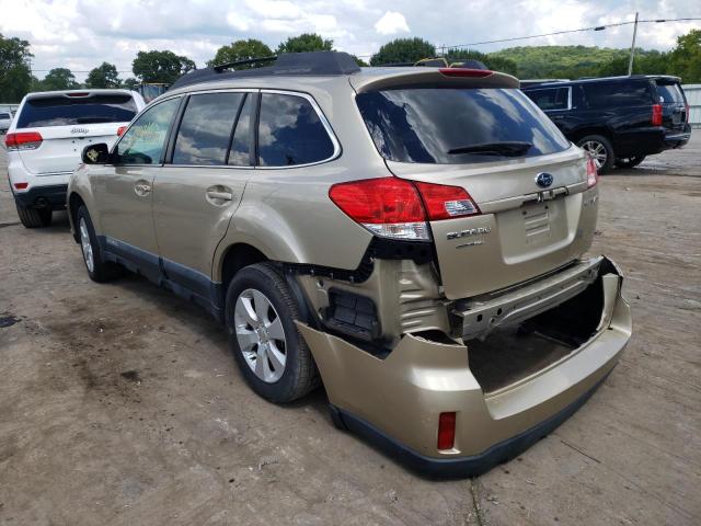 4S4BRCCC9A3340216 - 2010 SUBARU OUTBACK 2.5I PREMIUM GOLD photo 3