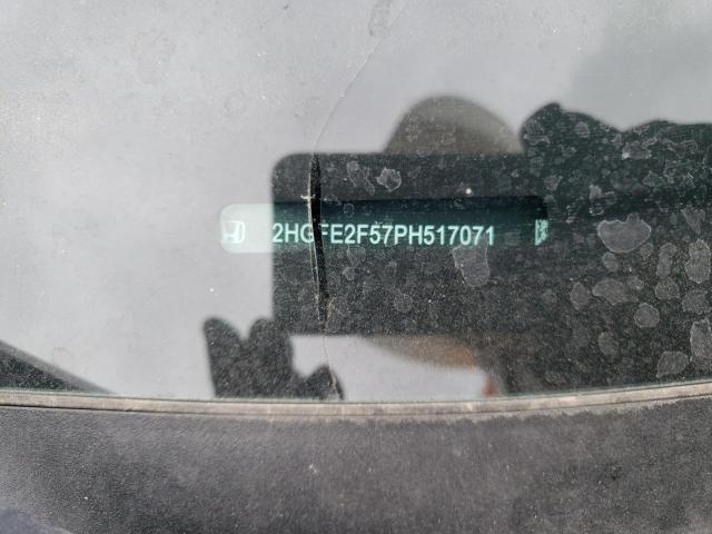 2HGFE2F57PH517071 - 2023 HONDA CIVIC SPORT 银色 照片 12