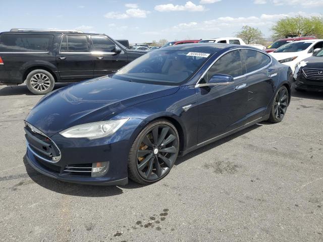 5YJSA1CGXDFP08283 - 2013 TESLA MODEL S BLUE photo 1