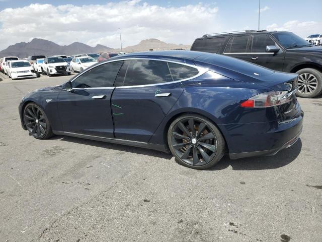 5YJSA1CGXDFP08283 - 2013 TESLA MODEL S BLUE photo 2