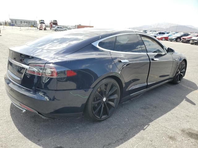 5YJSA1CGXDFP08283 - 2013 TESLA MODEL S BLUE photo 3