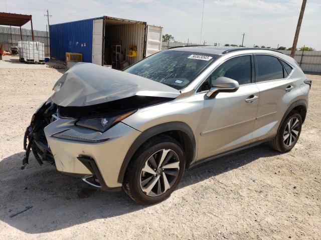 JTJYARBZ6K2155382 - 2019 LEXUS NX 300 BASE ვერცხლისფერი ფოტო 1