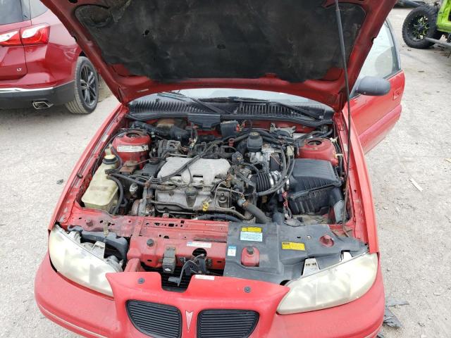 1G2NE52M8VC717728 - 1997 PONTIAC GRAND AM SE RED photo 11