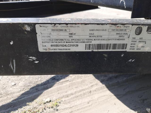 4HXBU1624LC210129 - 2020 CARS TRAILER BLACK photo 10