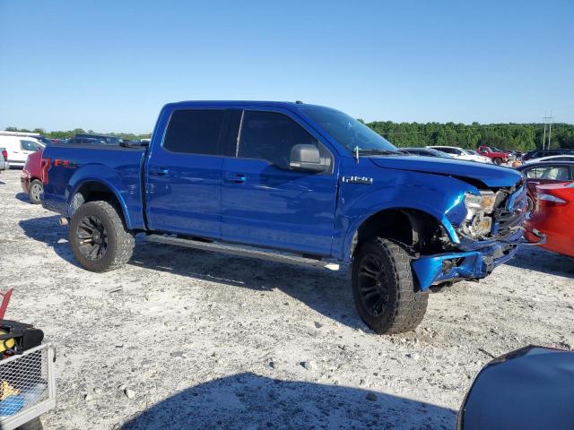 1FTEW1EFXHFA14682 - 2017 FORD F150 SUPERCREW BLUE photo 4