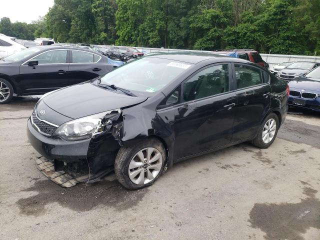 KNADN4A31G6588613 - 2016 KIA RIO EX BLACK photo 1