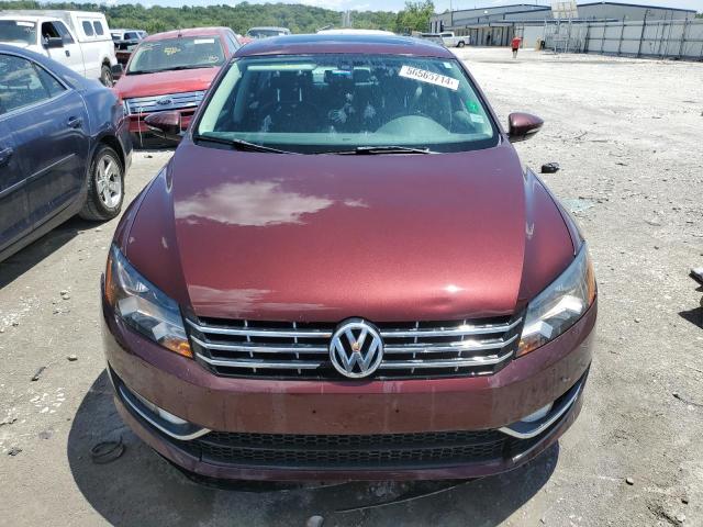 1VWBM7A37CC054278 - 2012 VOLKSWAGEN PASSAT SE PURPLE photo 5