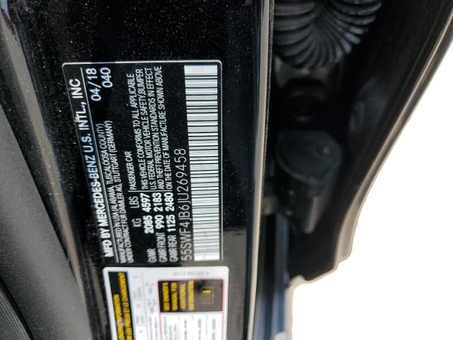 55SWF4JB6JU269458 - 2018 MERCEDES-BENZ C 300 BLACK photo 12