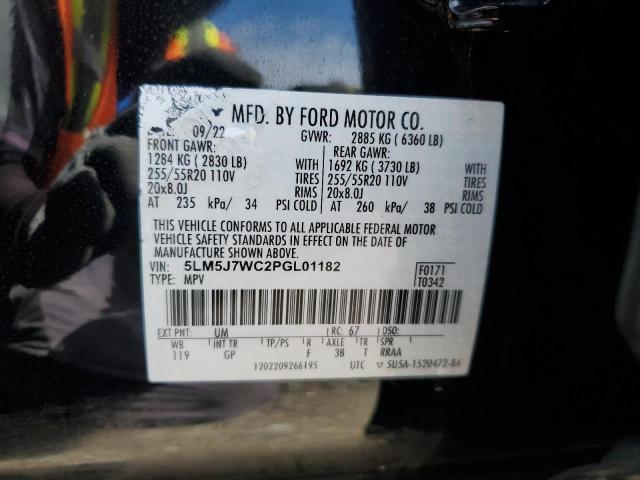 5LM5J7WC2PGL01182 - 2023 LINCOLN AVIATOR RESERVE BLACK photo 13