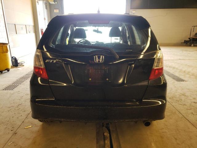 JHMGE8H43AS016963 - 2010 HONDA FIT SPORT BLACK photo 6