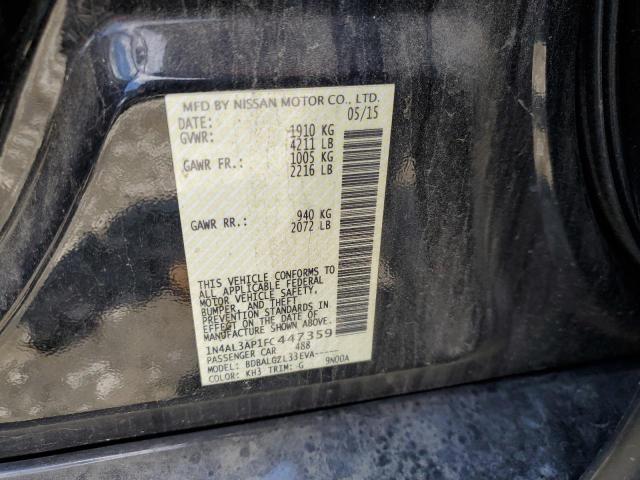 1N4AL3AP1FC447359 - 2015 NISSAN ALTIMA 2.5 BLACK photo 12