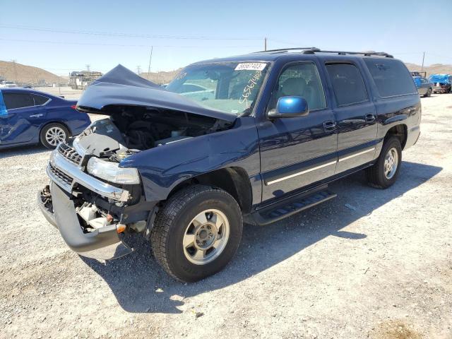 3GNFK16TX1G166736 - 2001 CHEVROLET SUBURBAN K1500 BLUE photo 1