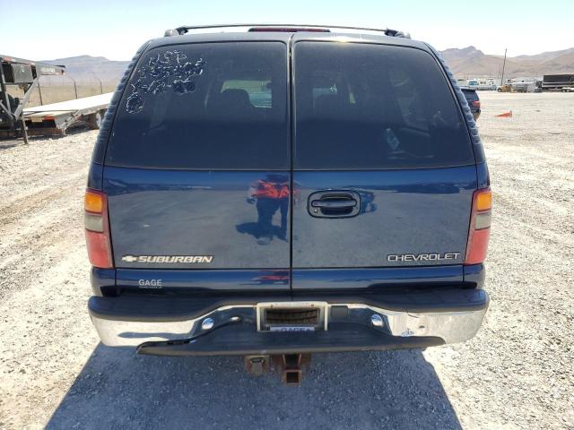 3GNFK16TX1G166736 - 2001 CHEVROLET SUBURBAN K1500 BLUE photo 6